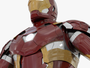 iron man mark xlvi rigged 3D Model