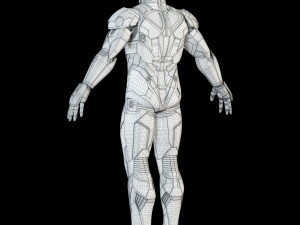 iron man mark xlvi rigged 3D Model