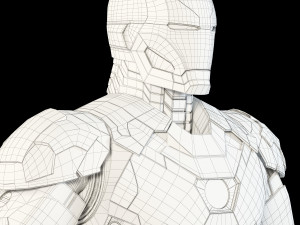 iron man mark xlvi rigged 3D Model
