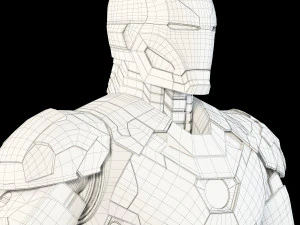 iron man mark xlvi rigged 3D Model