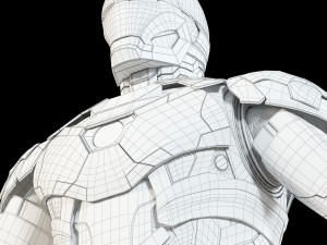 iron man mark xlvi rigged 3D Model