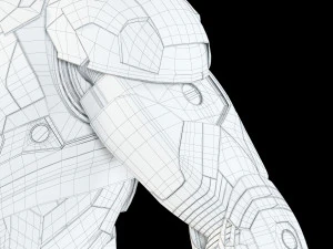 iron man mark xlvi rigged 3D Model