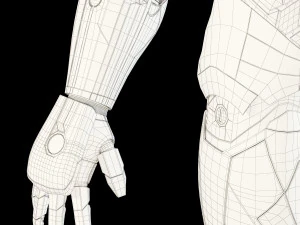 iron man mark xlvi rigged 3D Model