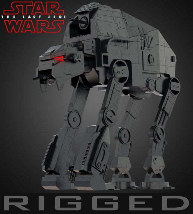 at-m6 star wars all terrain megacaliber six rigged Modelo 3D .c4d .max .obj .3ds .fbx .stl .blend 