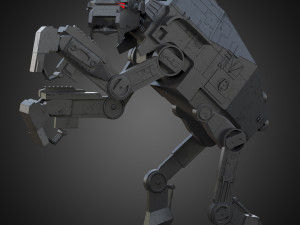 at-m6 star wars all terrain megacaliber six rigged Modelo 3D