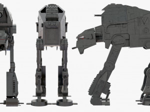 at-m6 star wars all terrain megacaliber six rigged Modelo 3D
