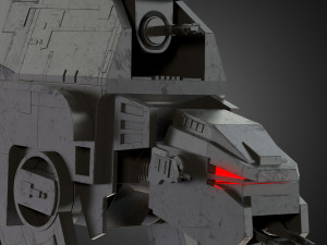 at-m6 star wars all terrain megacaliber six rigged Modelo 3D