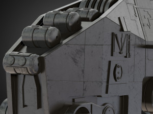 at-m6 star wars all terrain megacaliber six rigged Modelo 3D