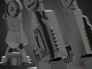 at-m6 star wars all terrain megacaliber six rigged Modelo 3D