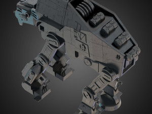 at-m6 star wars all terrain megacaliber six rigged Modelo 3D