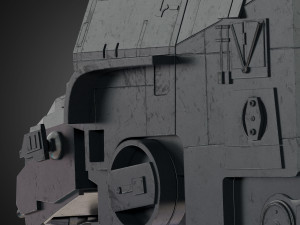 at-m6 star wars all terrain megacaliber six rigged Modelo 3D
