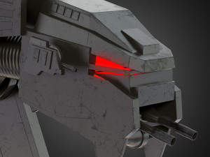 at-m6 star wars all terrain megacaliber six rigged Modelo 3D