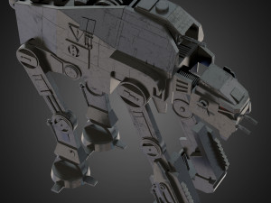 at-m6 star wars all terrain megacaliber six rigged Modelo 3D