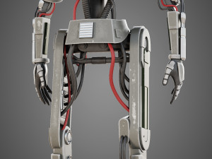star wars l3-37 droid rigged Modèle 3D