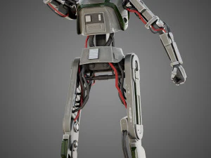 star wars l3-37 droid rigged 3D Model