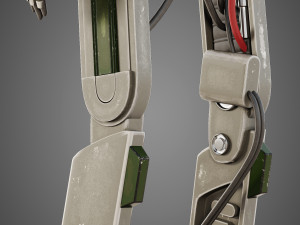 star wars l3-37 droid rigged Modèle 3D