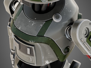 star wars l3-37 droid rigged Modèle 3D