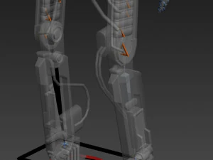 star wars l3-37 droid rigged 3D Model