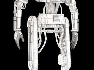star wars l3-37 droid rigged Modèle 3D