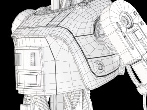 star wars l3-37 droid rigged Modèle 3D