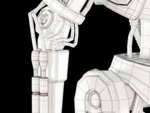 star wars l3-37 droid rigged 3D Model