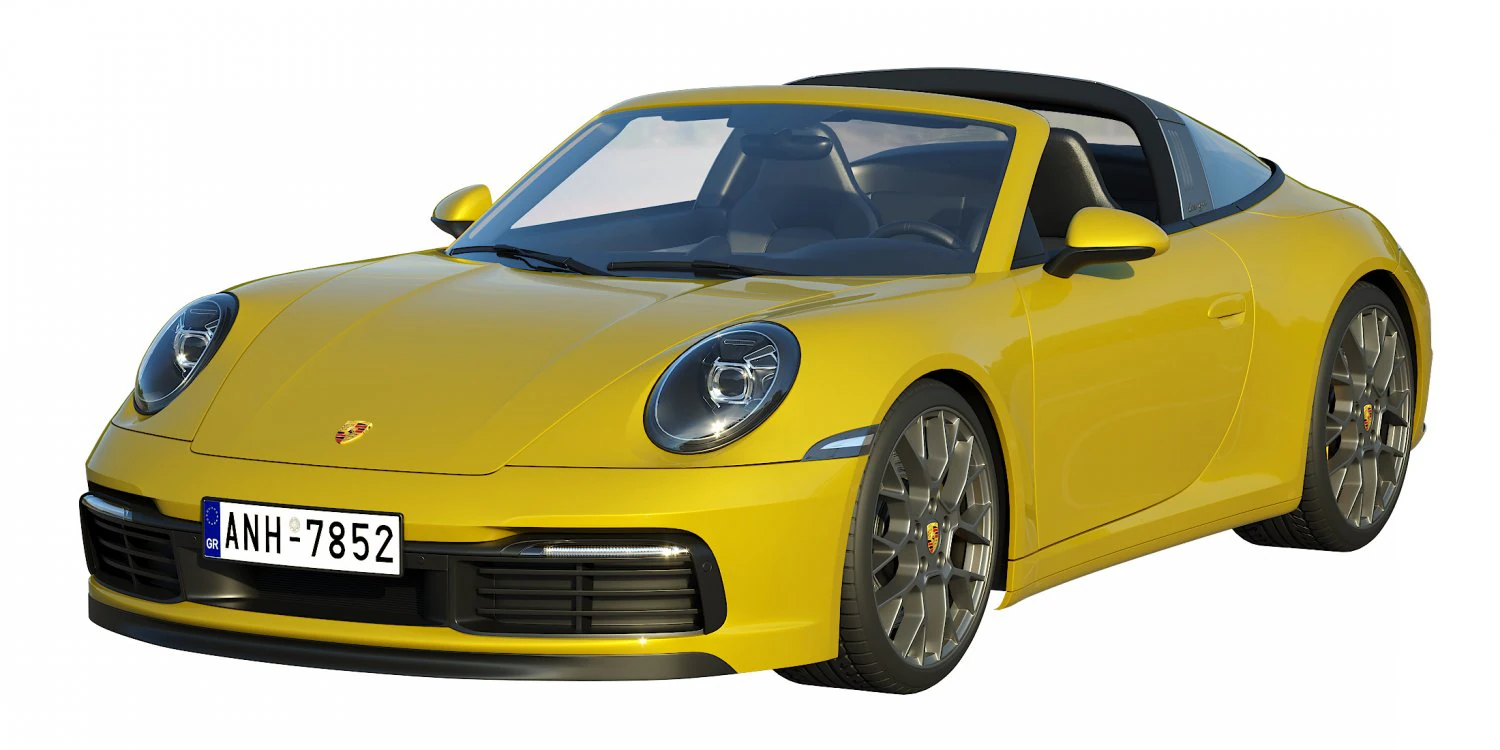 porsche 911 targa 2019 3D Model .c4d .max .obj .3ds .fbx .stl .blend 