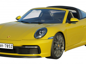 porsche 911 targa 2019 3D Модель