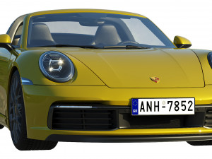 porsche 911 targa 2019 3D 모델