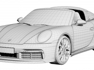 porsche 911 targa 2019 3D 모델