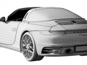 porsche 911 targa 2019 3D 모델