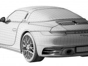 porsche 911 targa 2019 3D 모델
