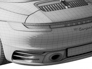 porsche 911 targa 2019 3D 모델