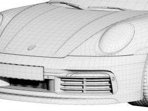 porsche 911 targa 2019 3D Model