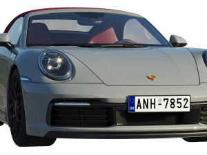 porsche 911 carrera cabriolet 2019 3D Model
