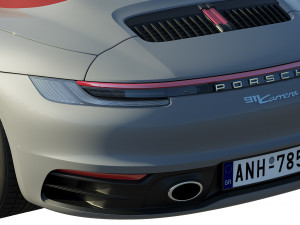 porsche 911 carrera cabriolet 2019 3D Model