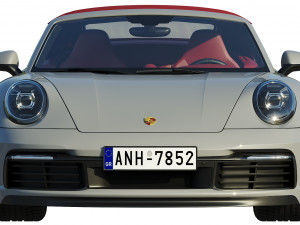 porsche 911 carrera cabriolet 2019 3D Model