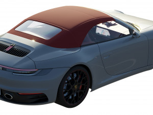 porsche 911 carrera cabriolet 2019 3D Model