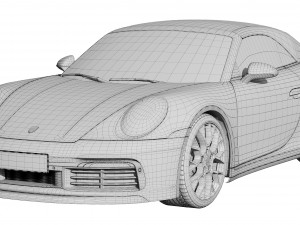 porsche 911 carrera cabriolet 2019 3D Model