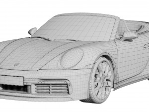 porsche 911 carrera cabriolet 2019 3D Model