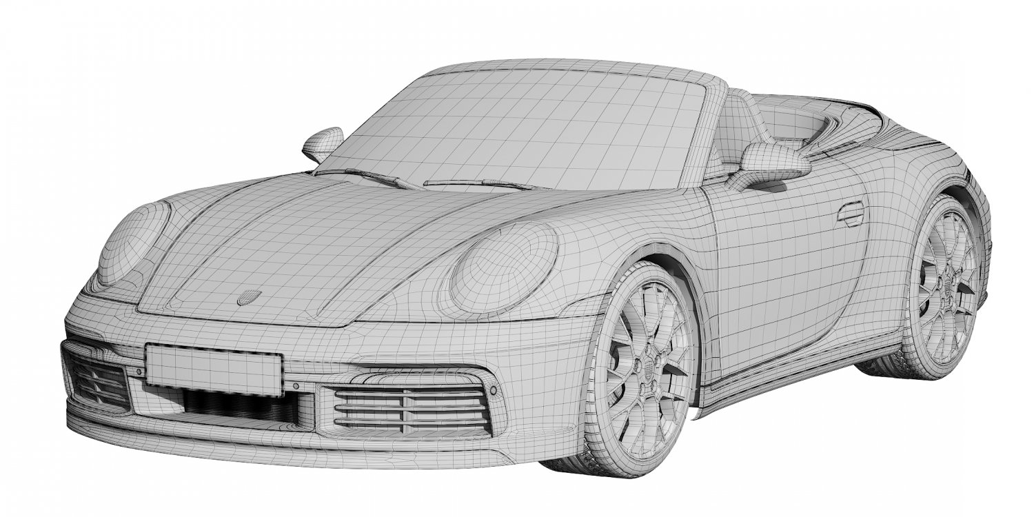 Porsche 911 Turbo s чертеж