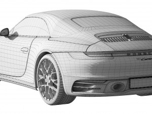 porsche 911 carrera cabriolet 2019 3D Model