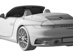 porsche 911 carrera cabriolet 2019 3D Model