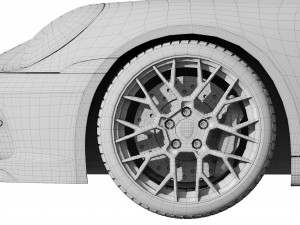 porsche 911 carrera cabriolet 2019 3D Model