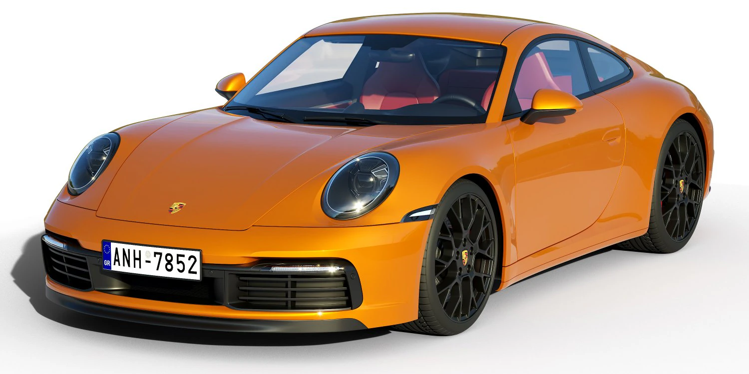 porsche 911 carrera s 2019 3D Model .c4d .max .obj .3ds .fbx .stl .blend 