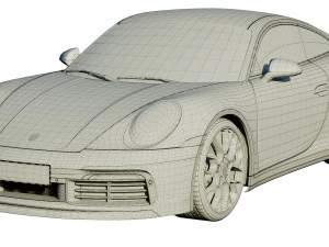 porsche 911 carrera s 2019 3D Model