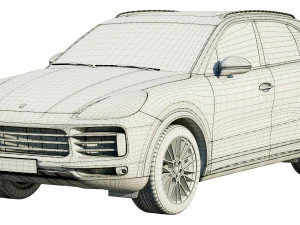 porsche cayenne s 2019 3D Model