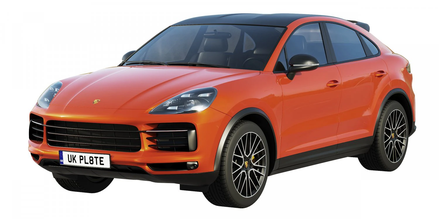 porsche cayenne coupe turbo 2019 3D Model .c4d .max .obj .3ds .fbx .stl .blend 