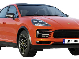porsche cayenne coupe turbo 2019 3D Model