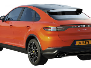 porsche cayenne coupe turbo 2019 Modello 3D
