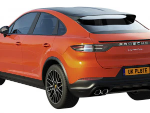 porsche cayenne coupe turbo 2019 3D Model